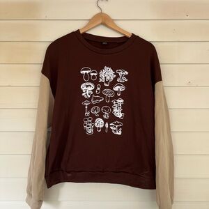 SHEIN Mushroom Sweatshirt